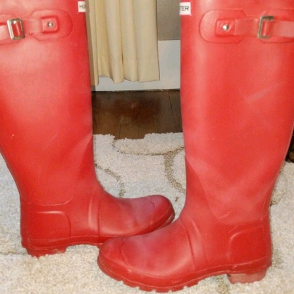 Red Hunter Boots
